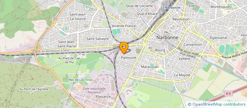 localisation de l'entreprise MONSIEUR JEAN HABAS à NARBONNE