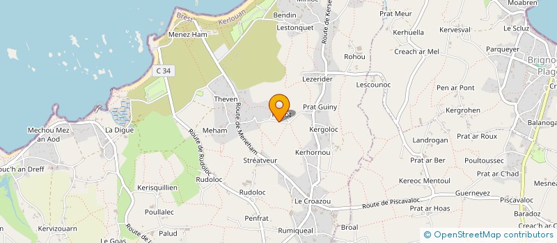 localisation de l'entreprise MONSIEUR JEAN HABASQUE  KERLOUAN