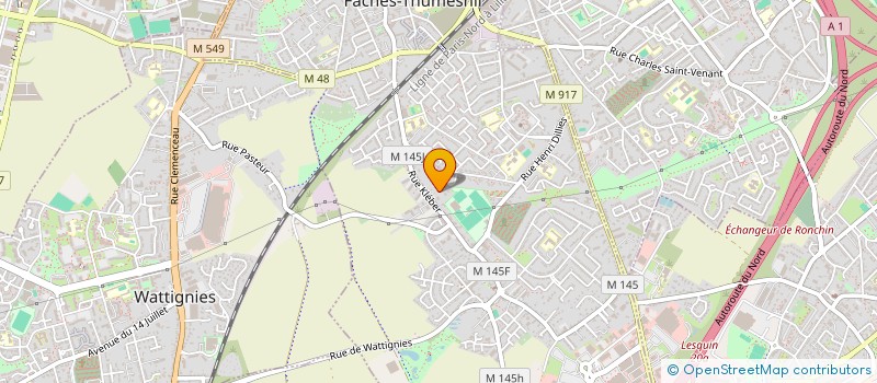 localisation de l'entreprise MONSIEUR JEAN HACCART  FACHES-THUMESNIL