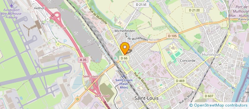 localisation de l'entreprise MONSIEUR JEAN HAEFELE  SAINT-LOUIS