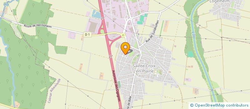 localisation de l'entreprise MONSIEUR JEAN HAEGELIN  SAINTE-CROIX-EN-PLAINE