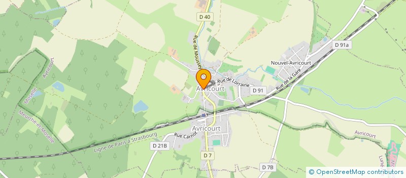 localisation de l'entreprise MONSIEUR JEAN HAENEL  AVRICOURT