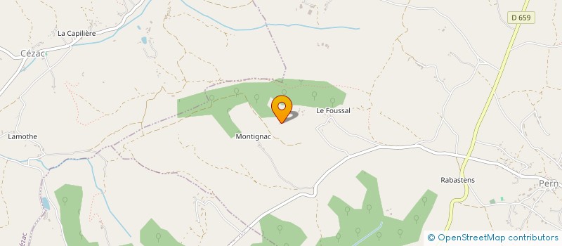 localisation de l'entreprise MONSIEUR JEAN HAGA  CASTELNAU-MONTRATIER