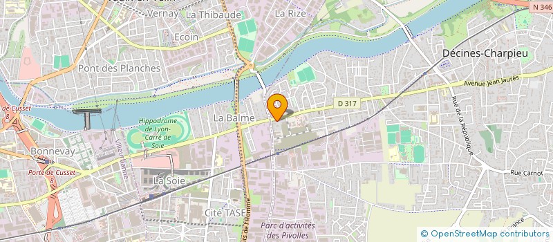 localisation de l'entreprise MONSIEUR JEAN HAGOPIAN  DECINES-CHARPIEU