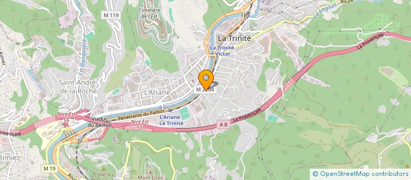 localisation de l'entreprise MONSIEUR JEAN HAHN à LA TRINITE