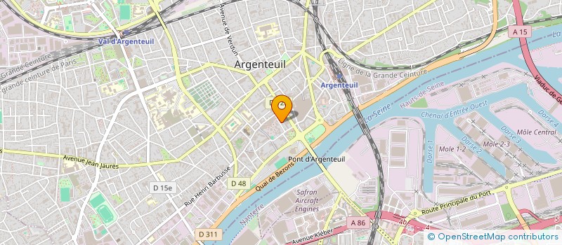 localisation de l'entreprise MONSIEUR JEAN HAJI ALI ASGHAR  ARGENTEUIL