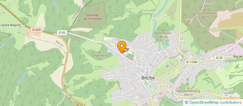 localisation de l'entreprise MONSIEUR JEAN HALLER  BITCHE