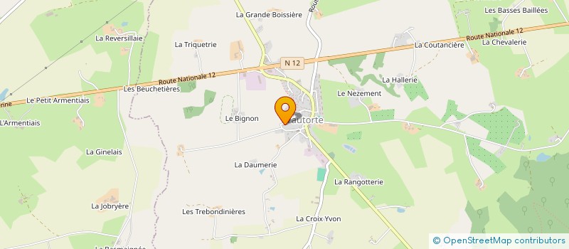 localisation de l'entreprise MONSIEUR JEAN HAMARD à VAUTORTE