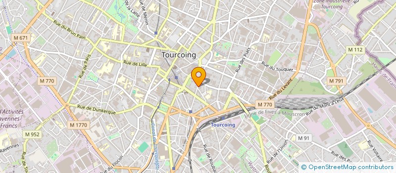 localisation de l'entreprise MONSIEUR JEAN HAMEL à TOURCOING
