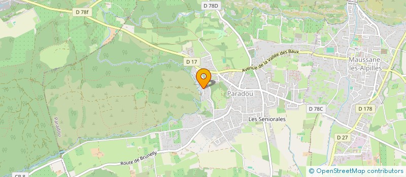 localisation de l'entreprise MONSIEUR JEAN HAMON  MAUSSANE-LES-ALPILLES