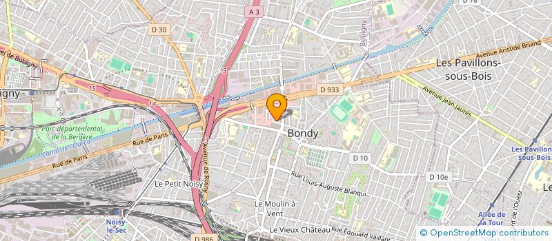 localisation de l'entreprise MONSIEUR JEAN HAMPE  BONDY