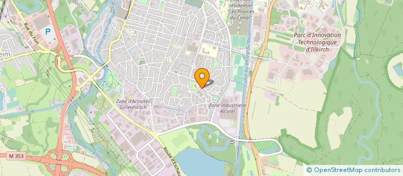 localisation de l'entreprise MONSIEUR JEAN HANNAUER  ILLKIRCH-GRAFFENSTADEN