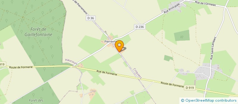 localisation de l'entreprise MONSIEUR JEAN HANQUIEZ  CRIQUIERS