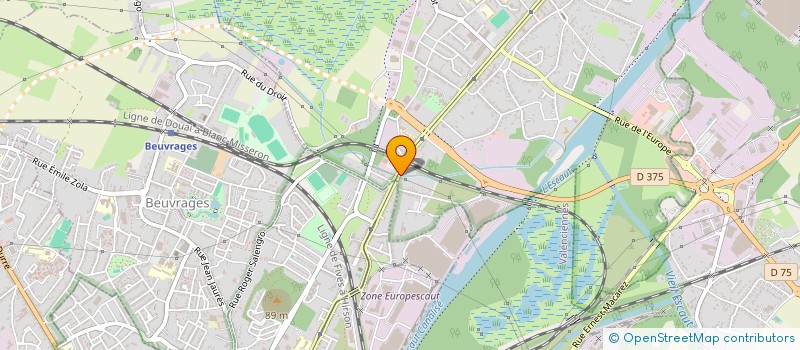 localisation de l'entreprise MONSIEUR JEAN HARLE  BRUAY-SUR-L'ESCAUT