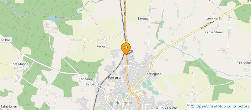 localisation de l'entreprise MONSIEUR JEAN HARNOIS  PLUVIGNER