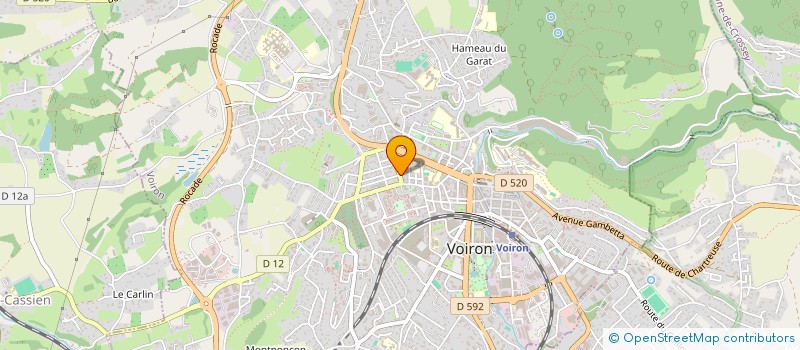 localisation de l'entreprise MONSIEUR JEAN HARRIAU  VOIRON