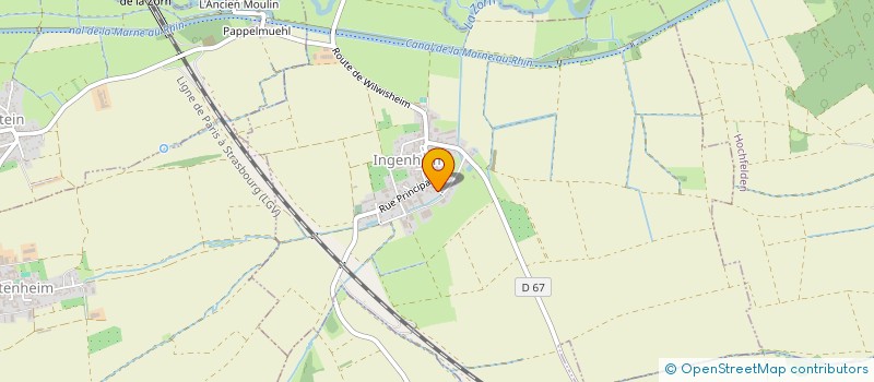 localisation de l'entreprise MONSIEUR JEAN HATT  WICKERSHEIM-WILSHAUSEN