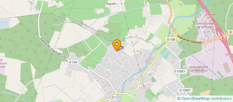 localisation de l'entreprise MONSIEUR JEAN HAURE  LA BREDE