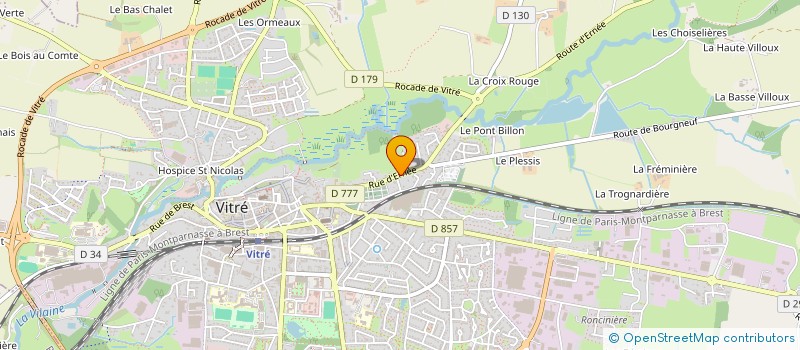 localisation de l'entreprise MONSIEUR JEAN HAUTBOIS  VITRE