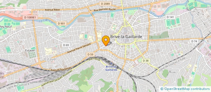 localisation de l'entreprise MONSIEUR JEAN HAUTEKEUR  BRIVE-LA-GAILLARDE