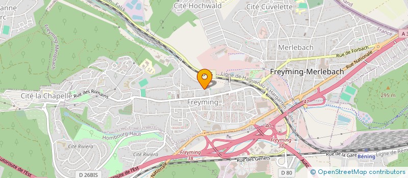 localisation de l'entreprise MONSIEUR JEAN HAYON à FREYMING-MERLEBACH