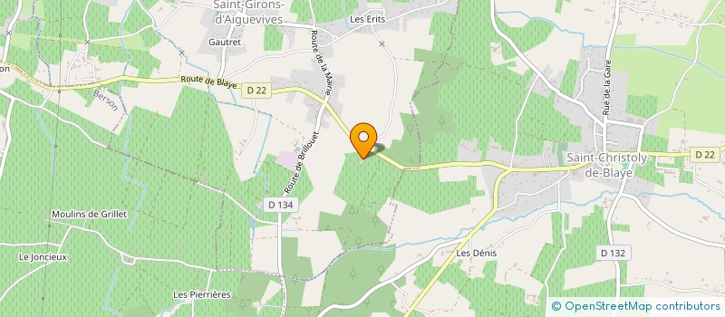 localisation de l'entreprise MONSIEUR JEAN HAYS à SAINT-GIRONS-D AIGUEVIVE