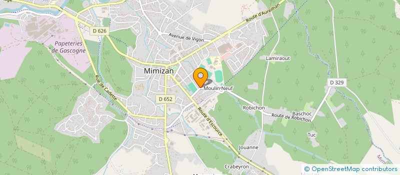 localisation de l'entreprise MONSIEUR JEAN HEBERT  MIMIZAN