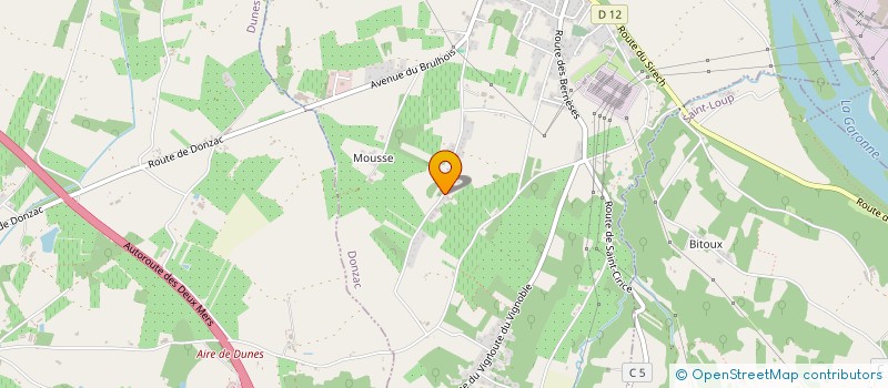 localisation de l'entreprise MONSIEUR JEAN HEBRARD  DONZAC