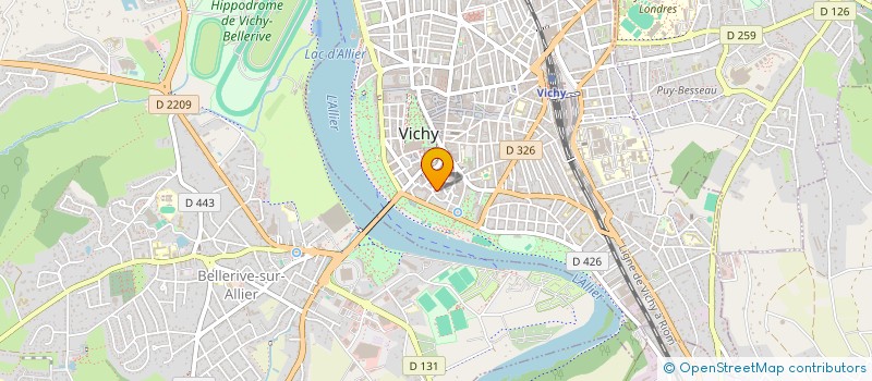 localisation de l'entreprise MONSIEUR JEAN HEBRARD à VICHY