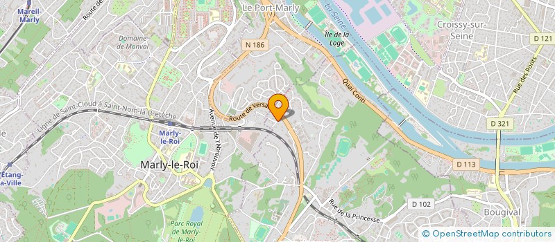 localisation de l'entreprise MONSIEUR JEAN HECKEL  LOUVECIENNES