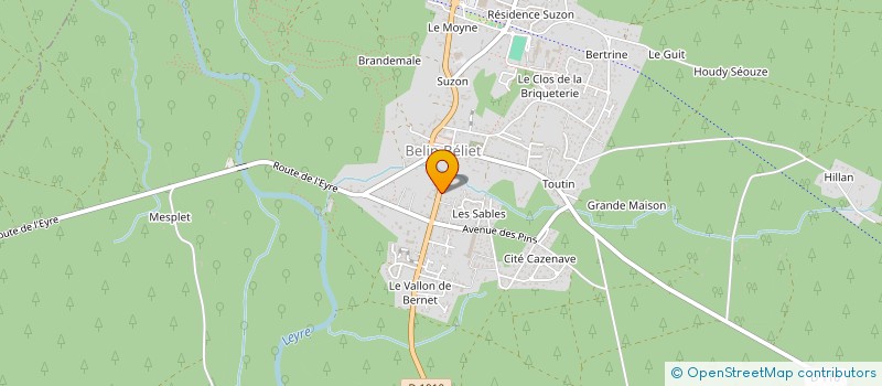 localisation de l'entreprise MONSIEUR JEAN HEDOIN  BELIN-BELIET