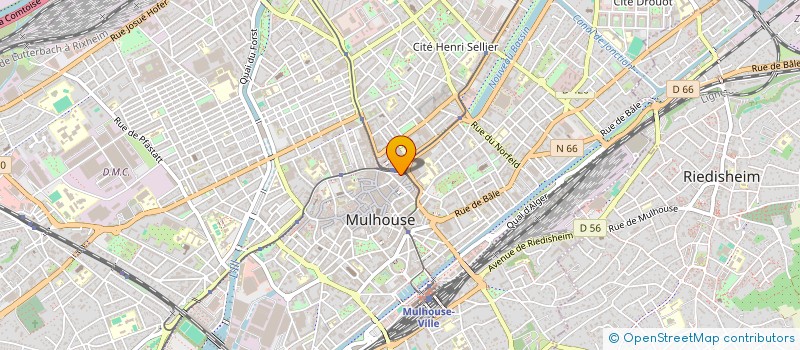 localisation de l'entreprise MONSIEUR JEAN HEDRICH  MULHOUSE