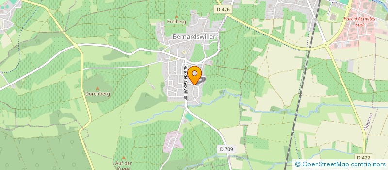 localisation de l'entreprise MONSIEUR JEAN HEILIGENSTEIN  BERNARDSWILLER