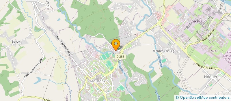 localisation de l'entreprise MONSIEUR JEAN HELFRICK  MOURENX