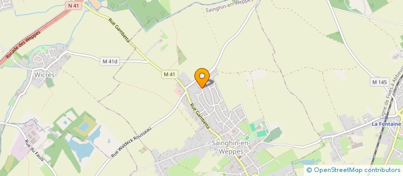 localisation de l'entreprise MONSIEUR JEAN HELLEIN  SAINGHIN-EN-WEPPES