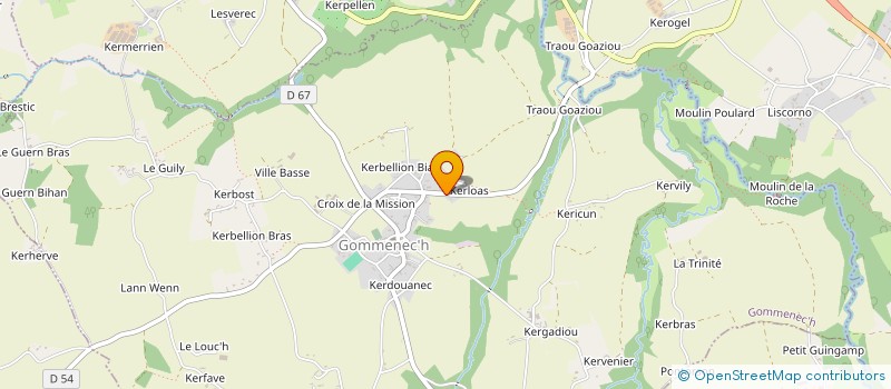 localisation de l'entreprise MONSIEUR JEAN HENAFF à LANNEBERT