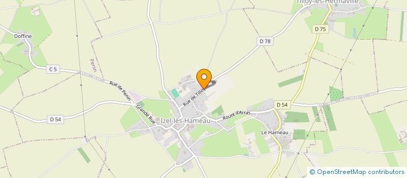 localisation de l'entreprise MONSIEUR JEAN HENNERE  IZEL-LES-HAMEAU