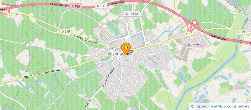 localisation de l'entreprise MONSIEUR JEAN HENNERICY  SAINT-ANDRE-DE-SANGONIS