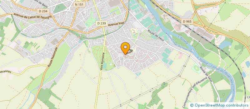 localisation de l'entreprise MONSIEUR JEAN HENNOQUE à AUXERRE