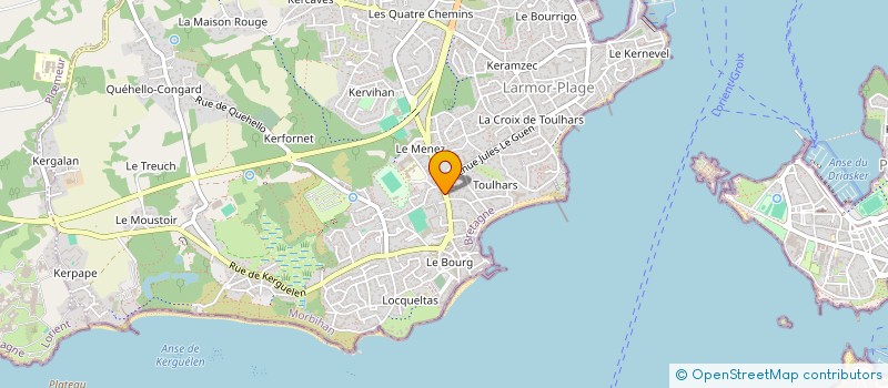 localisation de l'entreprise MONSIEUR JEAN HENOT  LARMOR-PLAGE