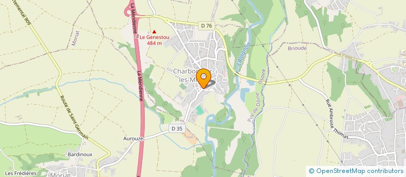 localisation de l'entreprise MONSIEUR JEAN HENRI  CHARBONNIER-LES-MINES