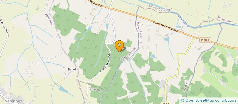 localisation de l'entreprise MONSIEUR JEAN-HENRI DUCOS  VERLHAC-TESCOU