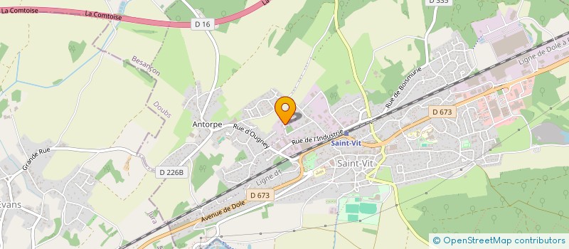 localisation de l'entreprise MONSIEUR JEAN-HENRI OLLMANN  SAINT-VIT