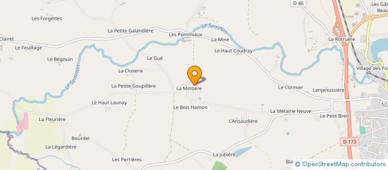 localisation de l'entreprise MONSIEUR JEAN HENRY à MARTIGNE-FERCHAUD
