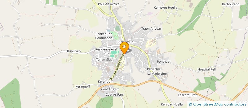 localisation de l'entreprise MONSIEUR JEAN HENRY  LANMEUR