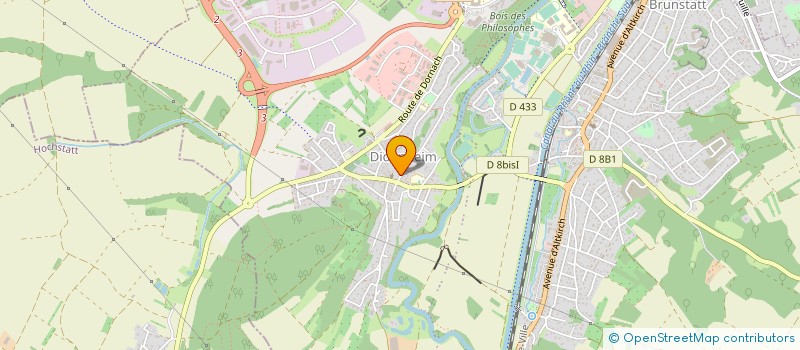 localisation de l'entreprise MONSIEUR JEAN HENZEL  BRUNSTATT-DIDENHEIM