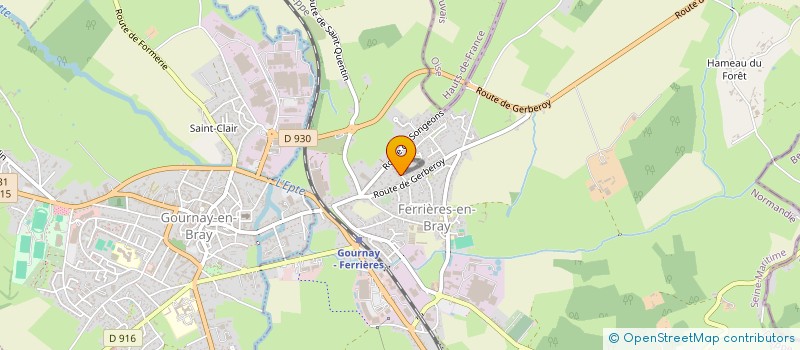 localisation de l'entreprise MONSIEUR JEAN HEQUET  FERRIERES-EN-BRAY