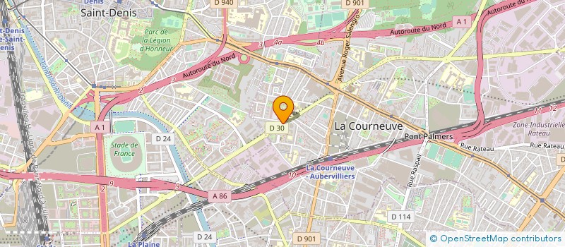 localisation de l'entreprise MONSIEUR JEAN-HERARD MOISE à LA COURNEUVE