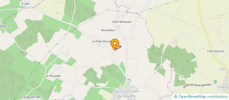 localisation de l'entreprise MONSIEUR JEAN HERAUD  SAINT GREGOIRE D'ARDENNES