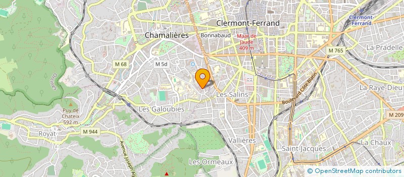 localisation de l'entreprise MONSIEUR JEAN HERMABESSIERE  CHAMALIERES